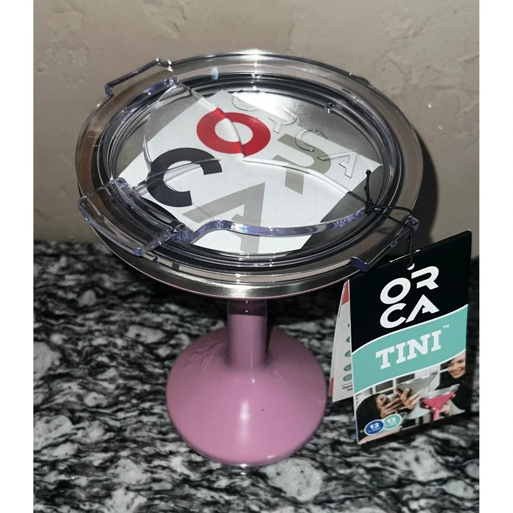 ORCA Tini Martini Tumbler 13oz Pink New With Tags‎ Insulated Stainless SET OF 4